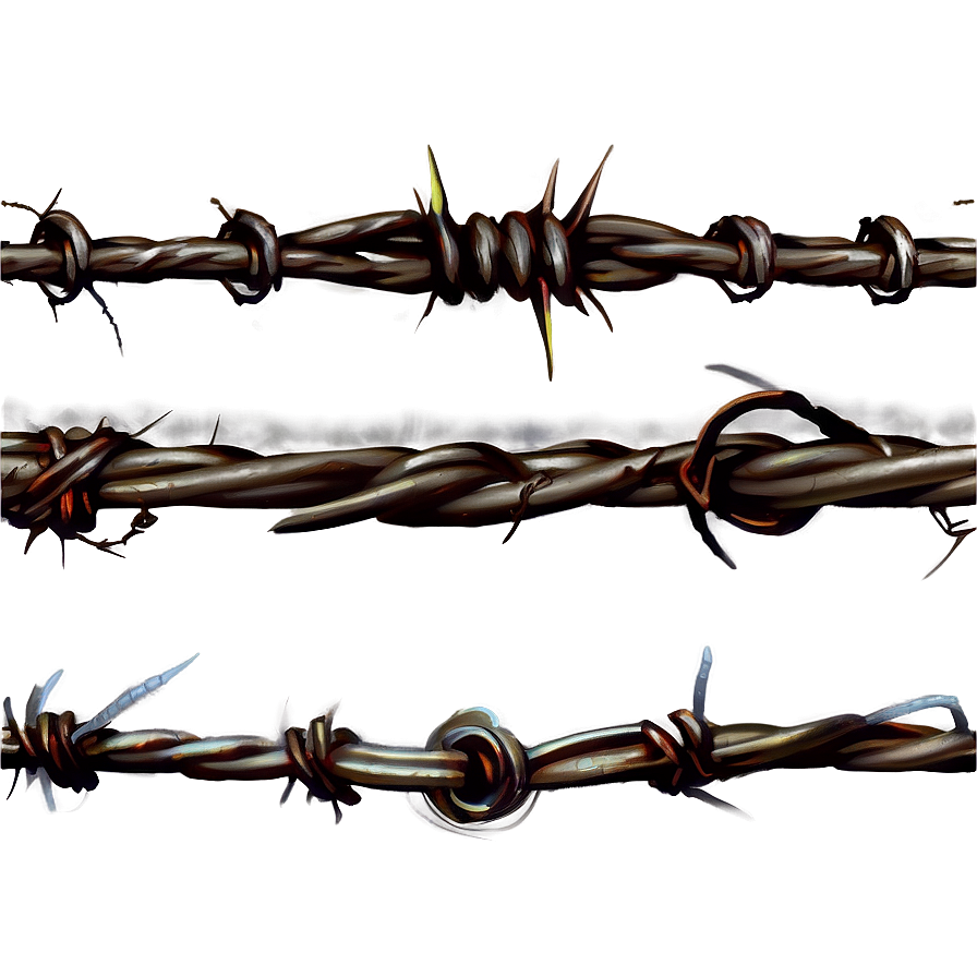 Barbed Wire Fence Png 05252024