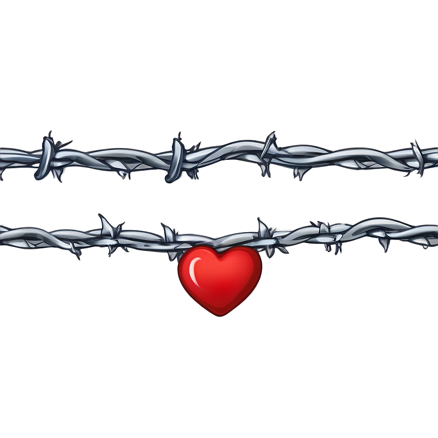 Barbed Wire Heart Png Dwj3