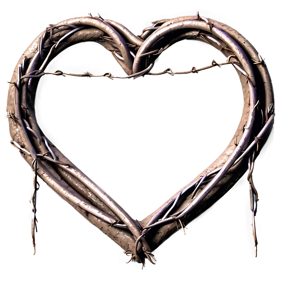 Barbed Wire Heart Png Lms78