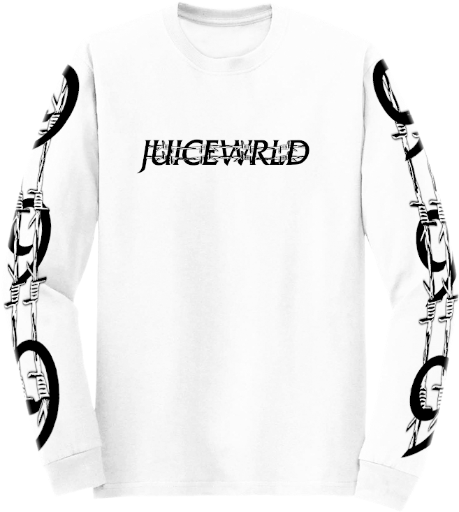 Barbed Wire Juice Wrld Long Sleeve - Juice Wrld Long Sleeve PNG with transparent background