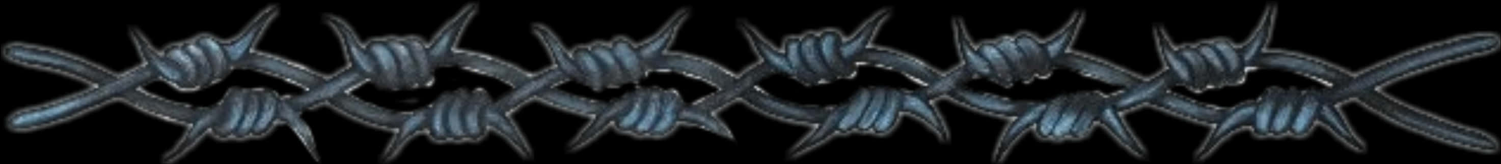 Barbed Wire Security Barrier PNG with transparent background