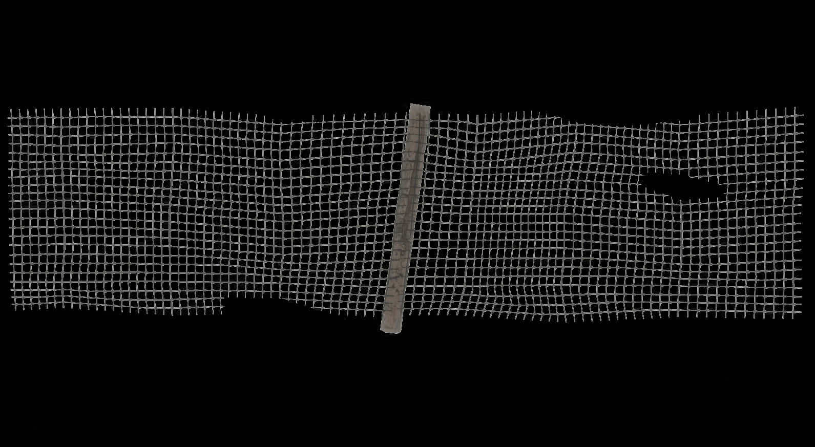 Barbed Wire Segment Against Black Background PNG with transparent background