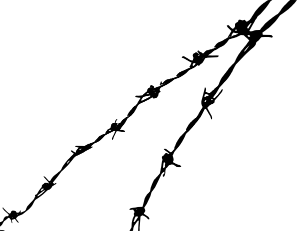 Barbed Wire Silhouette PNG image with a transparent background, free high-resolution download
