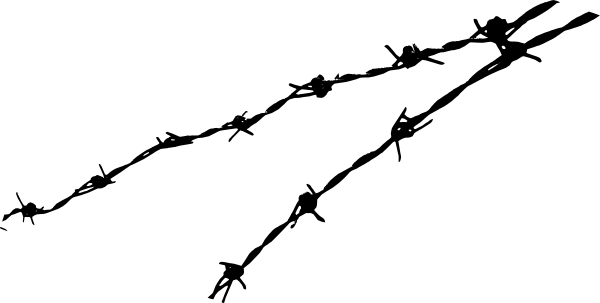 Barbed Wire Silhouette PNG image with a transparent background, free high-resolution download