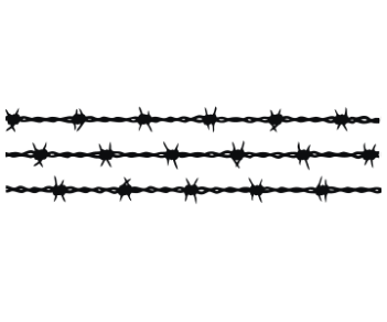 Barbed Wire Silhouette PNG image with a transparent background, free high-resolution download