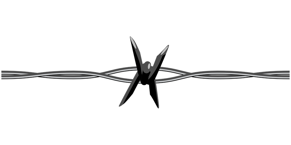Barbed Wire Silhouette PNG image with a transparent background, free high-resolution download