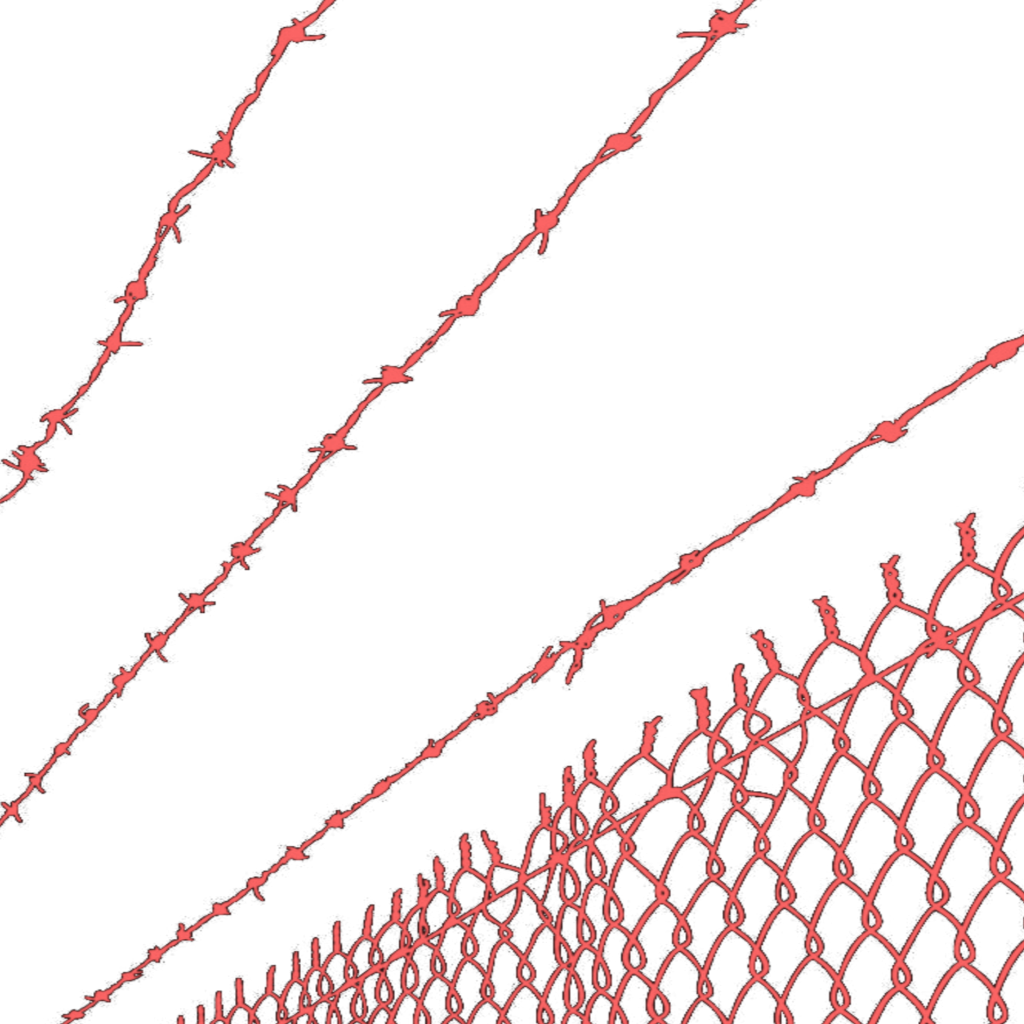 Barbed Wireand Chainlink Fence