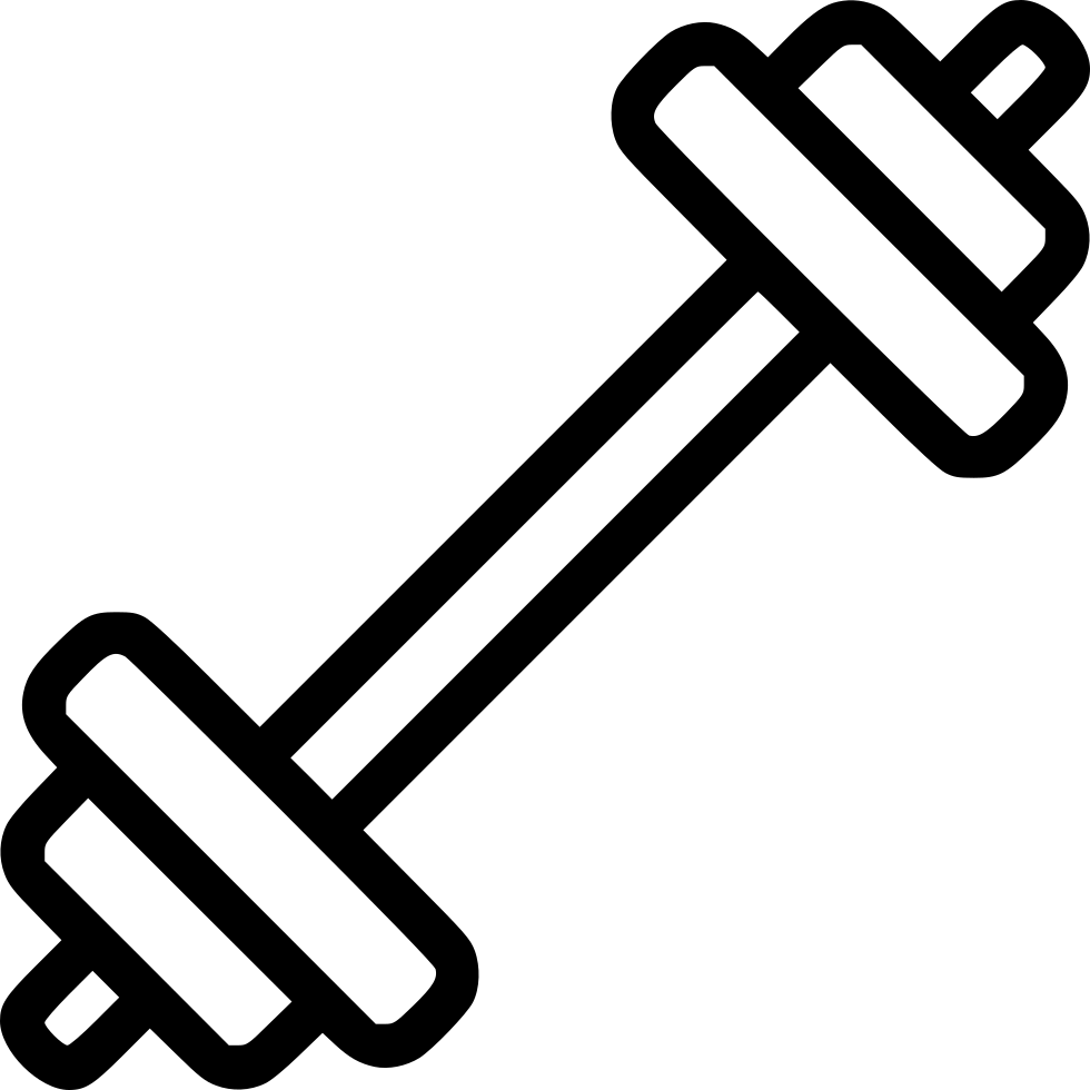 Barbell Icon Graphic PNG with transparent background