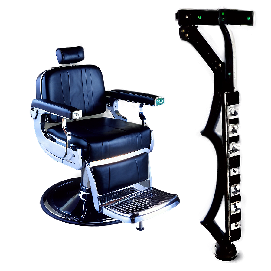 Barber Chair With Adjustable Height Png Bnr56