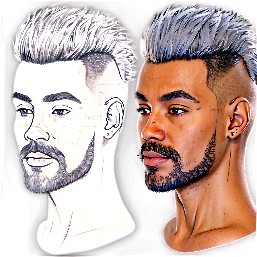 Barber Hair Texture Guide Png Gco