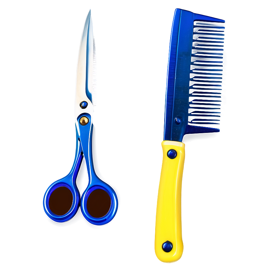 Barber Scissors And Comb Png 06122024