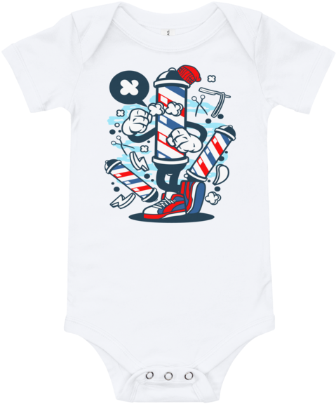 Barbershop Themed Baby Onesie