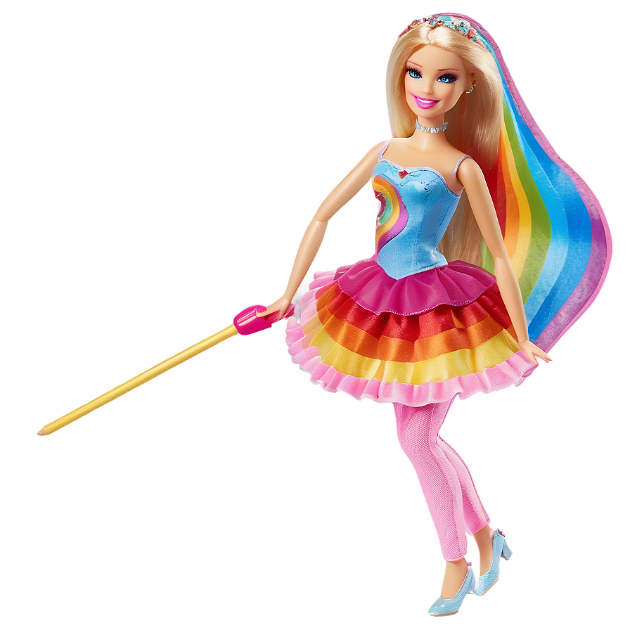 Barbie Rainbow PNG dcp40 PNG with transparent background
