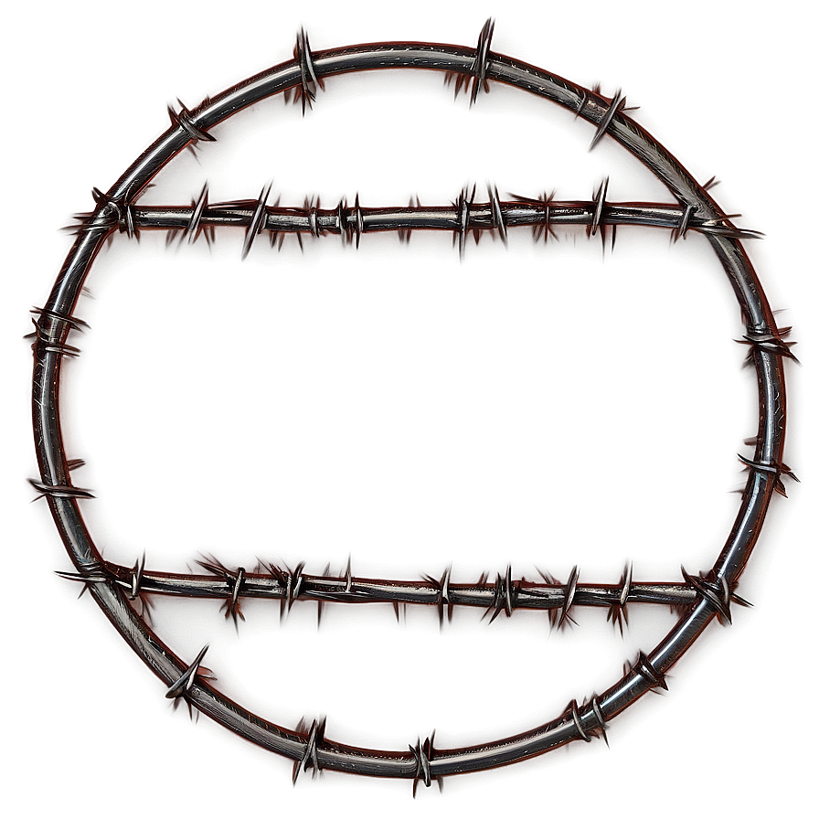 Barbwire Circle Frame Png Dpd79