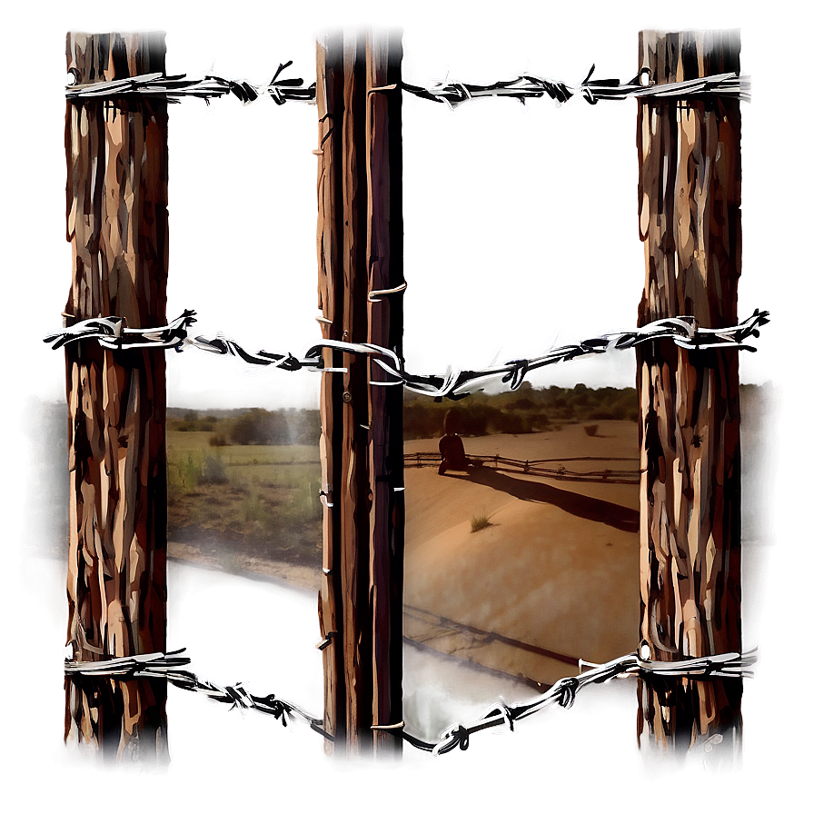 Barbwire Frame Corner Png 16