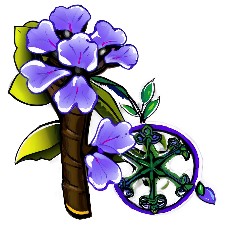 Bare Flower Illustration Png 74