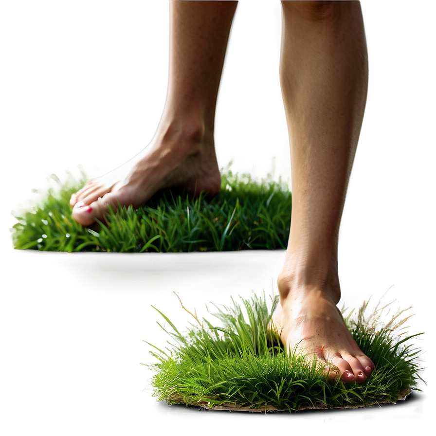 Barefoot Grass Walking PNG 05252024 PNG with transparent background