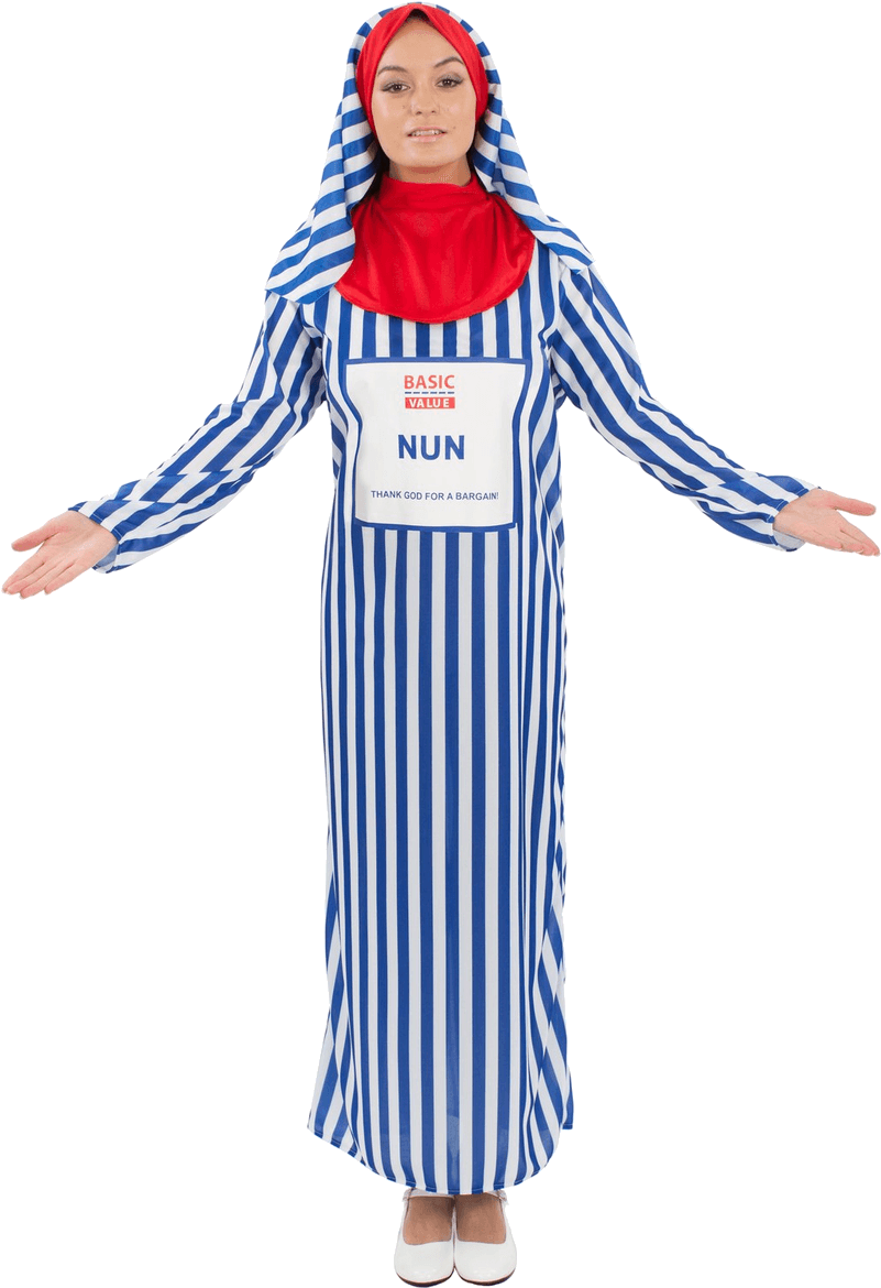 Bargain Nun Costume PNG with transparent background