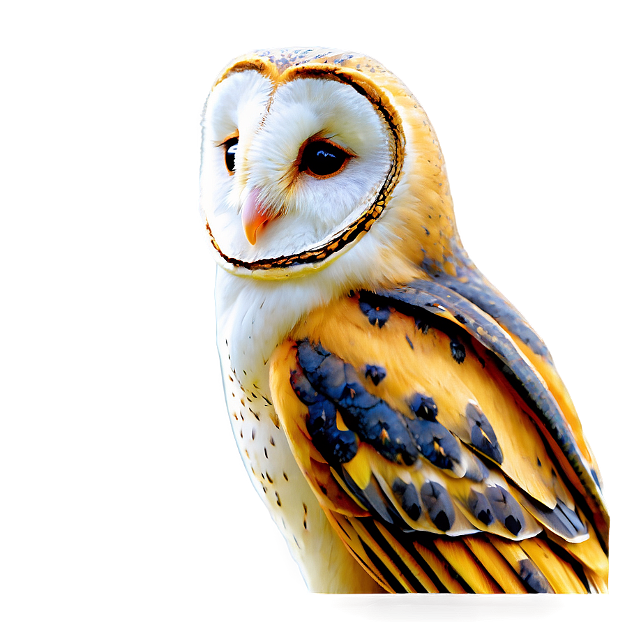 Barn Owl In Golden Hour Png Hue