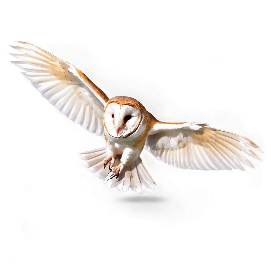 Barn Owl Wings Spread Png 06252024