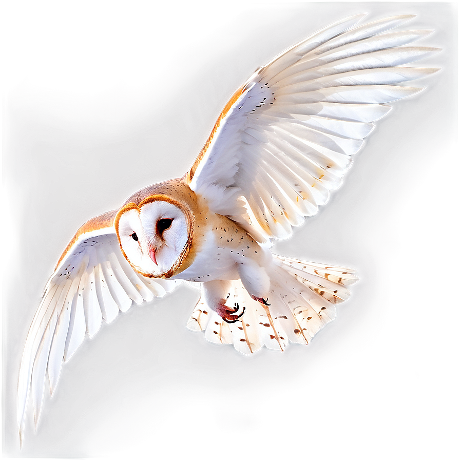 Barn Owl Wings Spread Png Rom