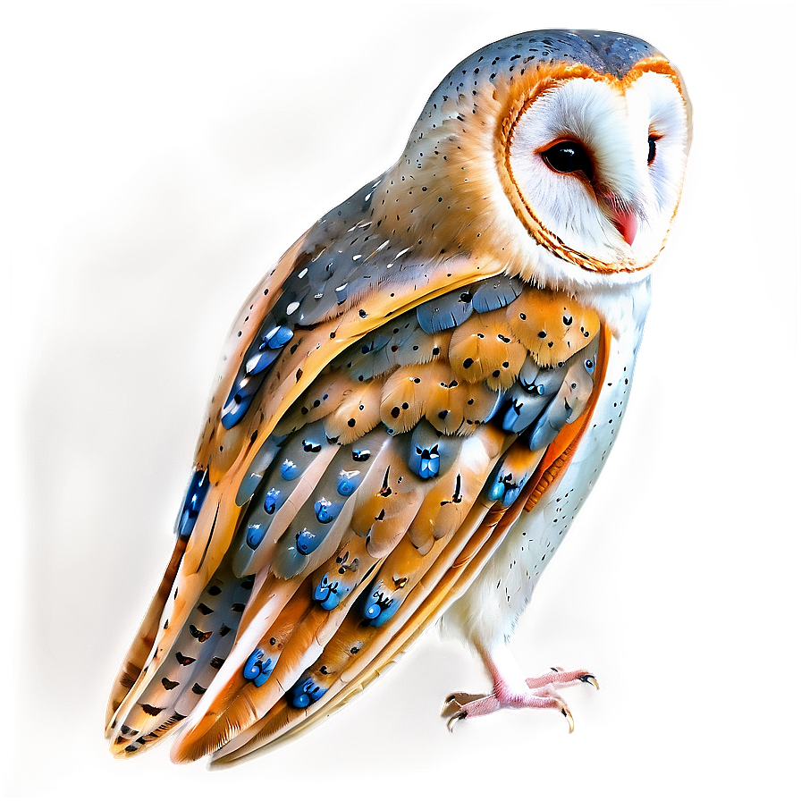 Barn Owl With Open Wings Png Hup