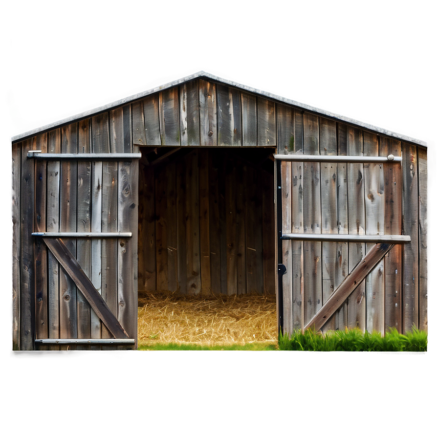 Barn With Open Doors Png Erx