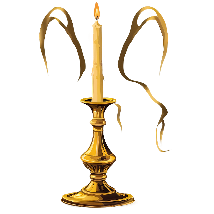 Baroque Candlestick Illustration Png Nsy84