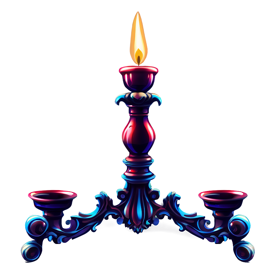 Baroque Candlestick Illustration Png Vnf