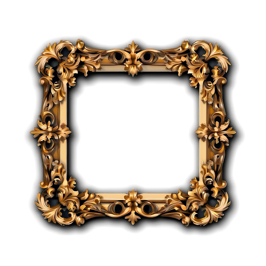 Baroque Decorative Frame Png 06292024