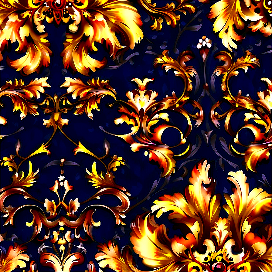 Baroque Pattern Design Png 06282024