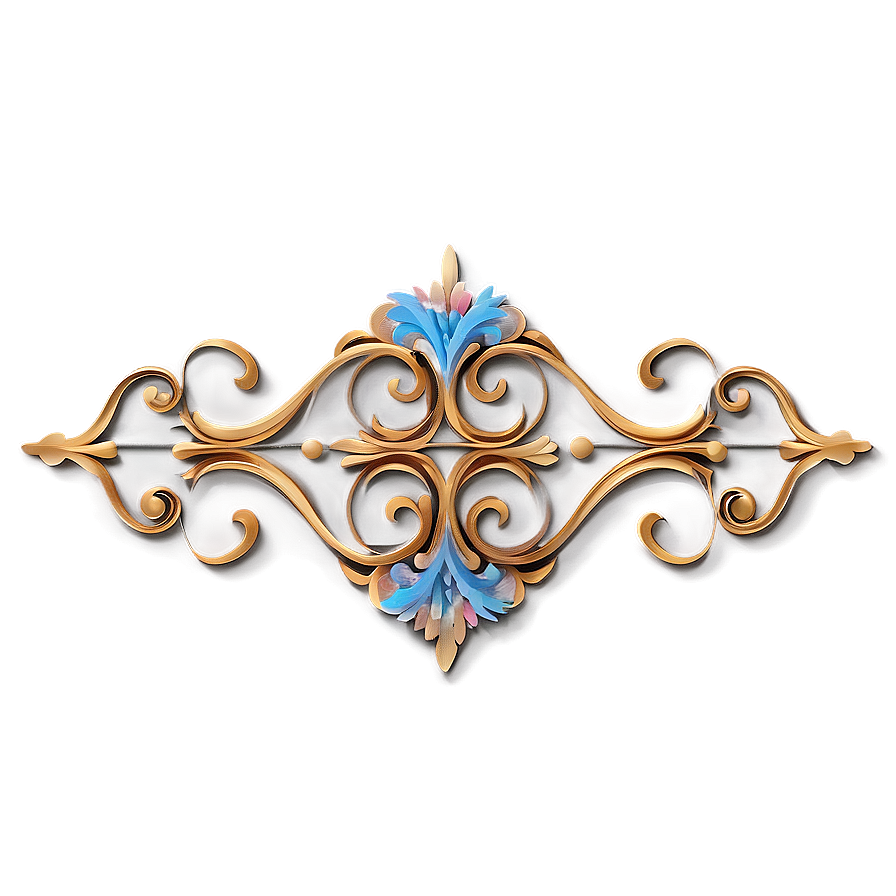 Baroque Style Filigree Png 92