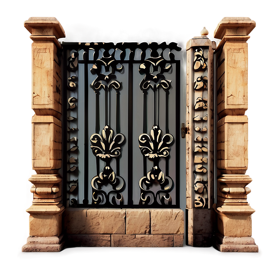 Baroque Style Gate Png Dgv44