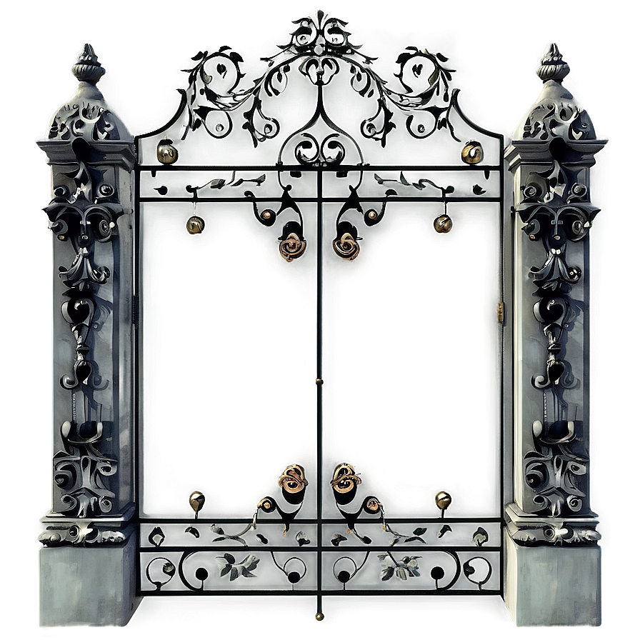 Baroque Style Gate Png Tht98