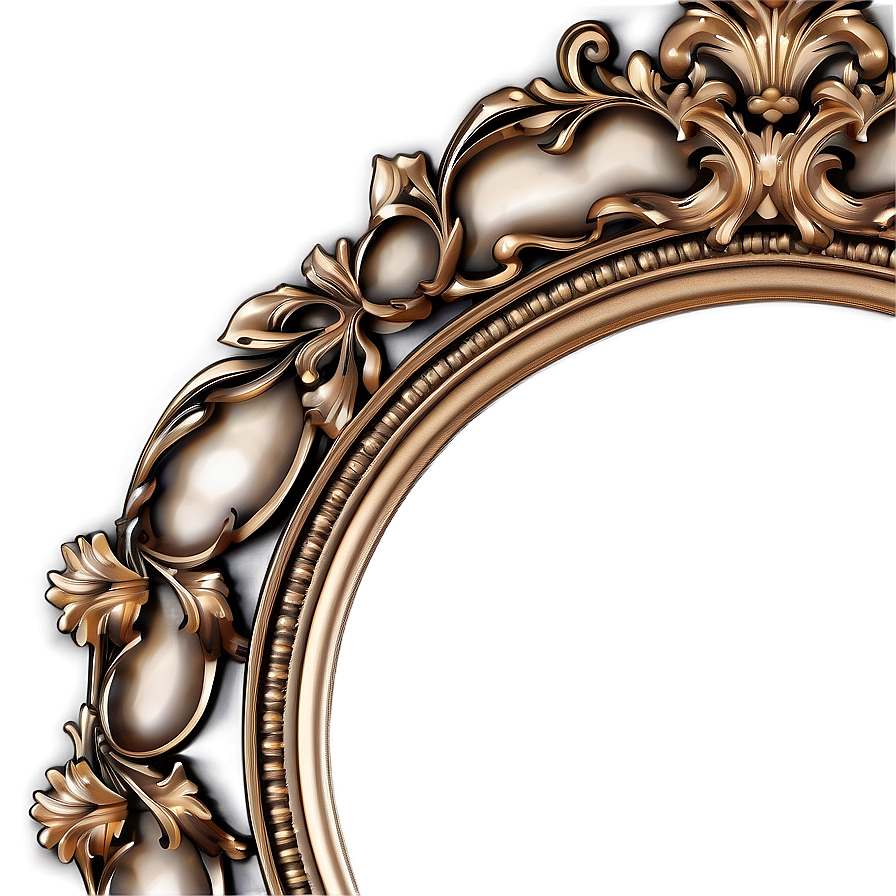 Baroque Style Picture Frame PNG 05042024 PNG image with a transparent background, free high-resolution download
