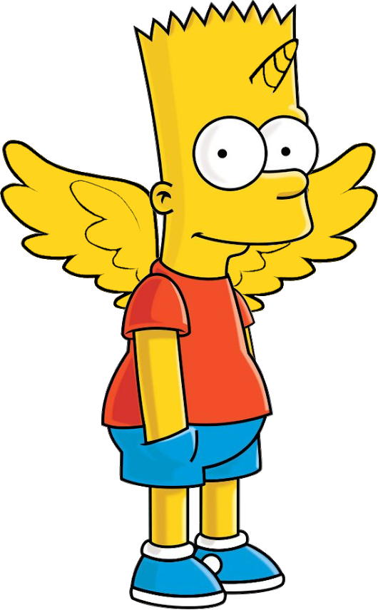 Bart Simpson Angel Wings