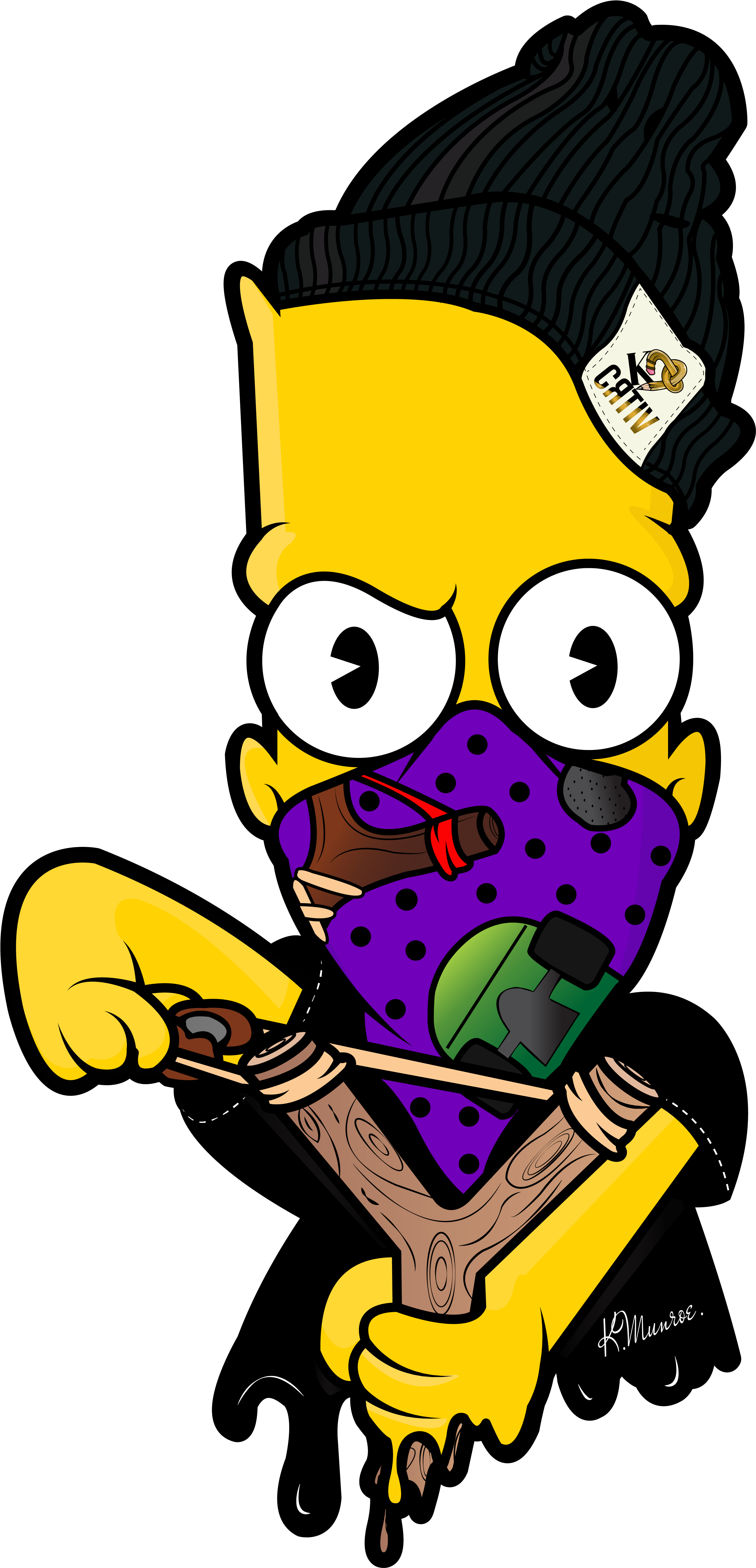 Bart Simpson Slingshot Graffiti Artist