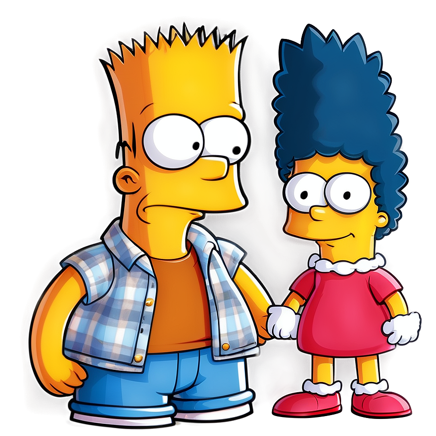 Bart Simpson With Friends Png 06242024