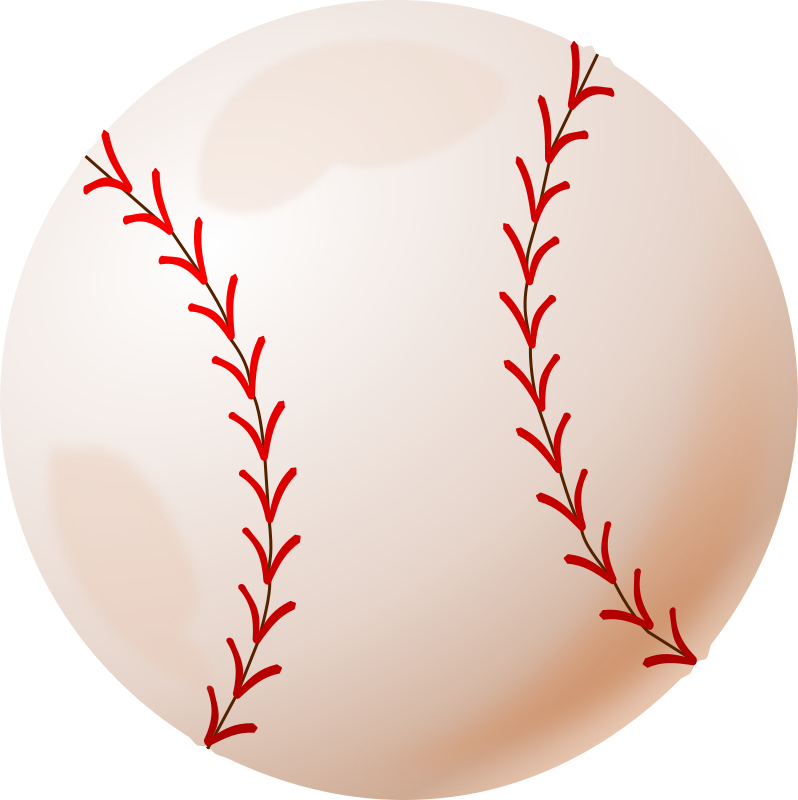 Baseball Close Up Illustration PNG with transparent background