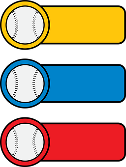 Baseball Icons Set PNG with transparent background