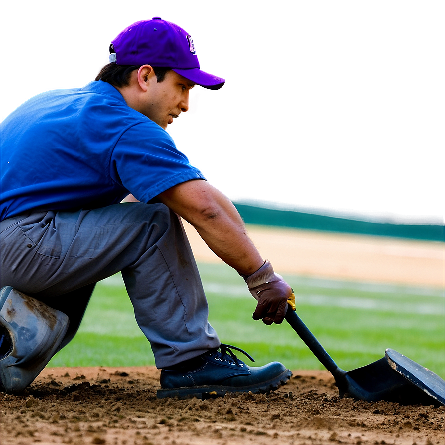 Baseball Stadium Grounds Crew Working Png Uge