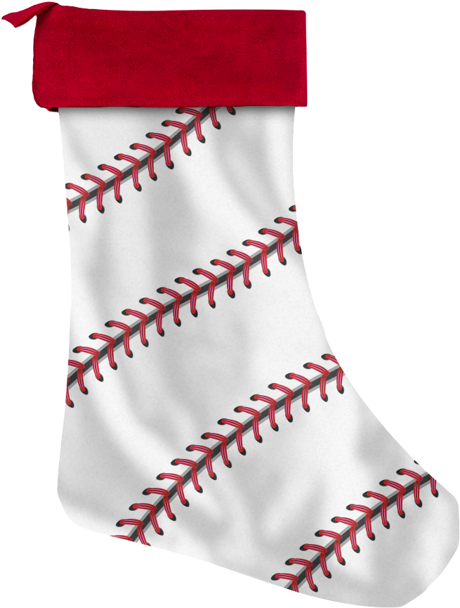 Baseball Stitch Christmas Stocking