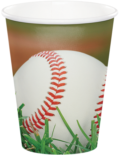 Baseball Themed Disposable Cup PNG image with a transparent background, free high-resolution download