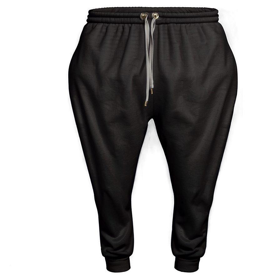 Basic Black Sweatpants Png 75