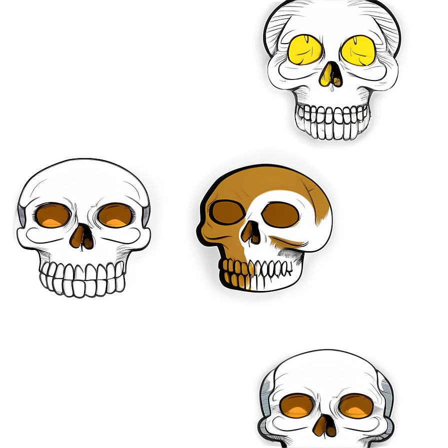 Basic Skull Drawing Png 06282024