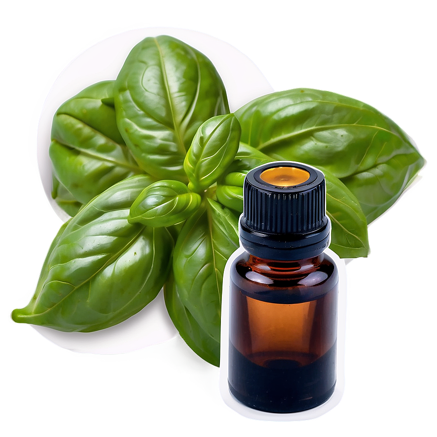 Basil Essential Oil Png Khv5