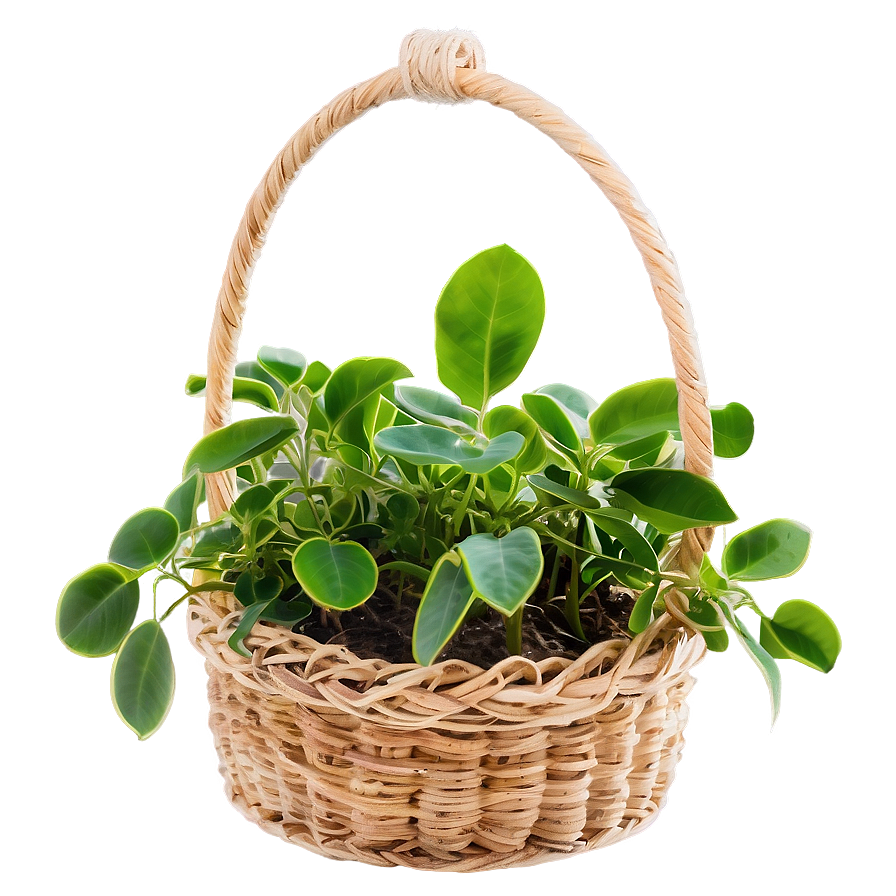 Basket Hanging Plant Png 66