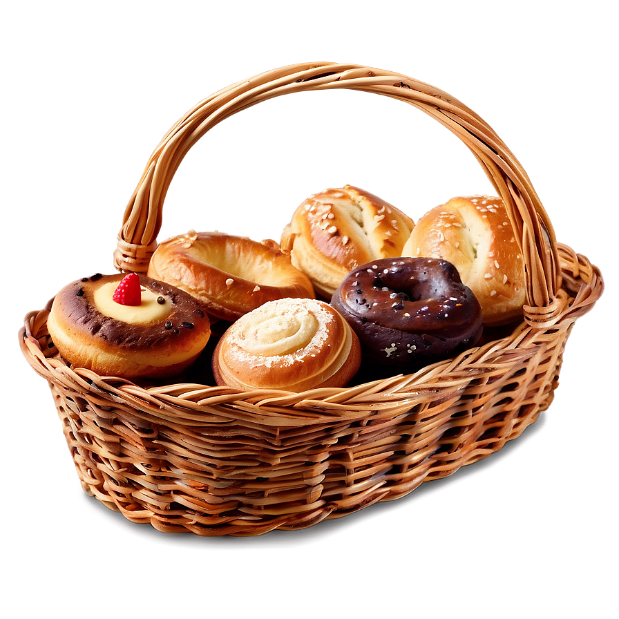 Basket Of Bakery Goods Png 55