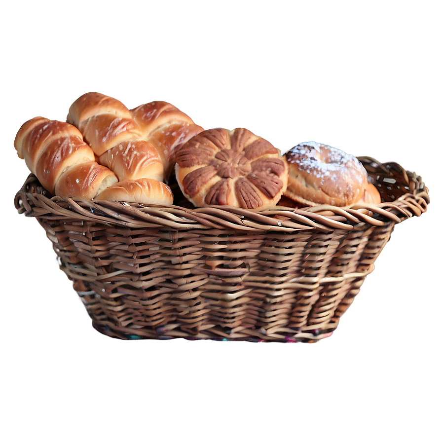 Basket Of Bakery Goods Png 85