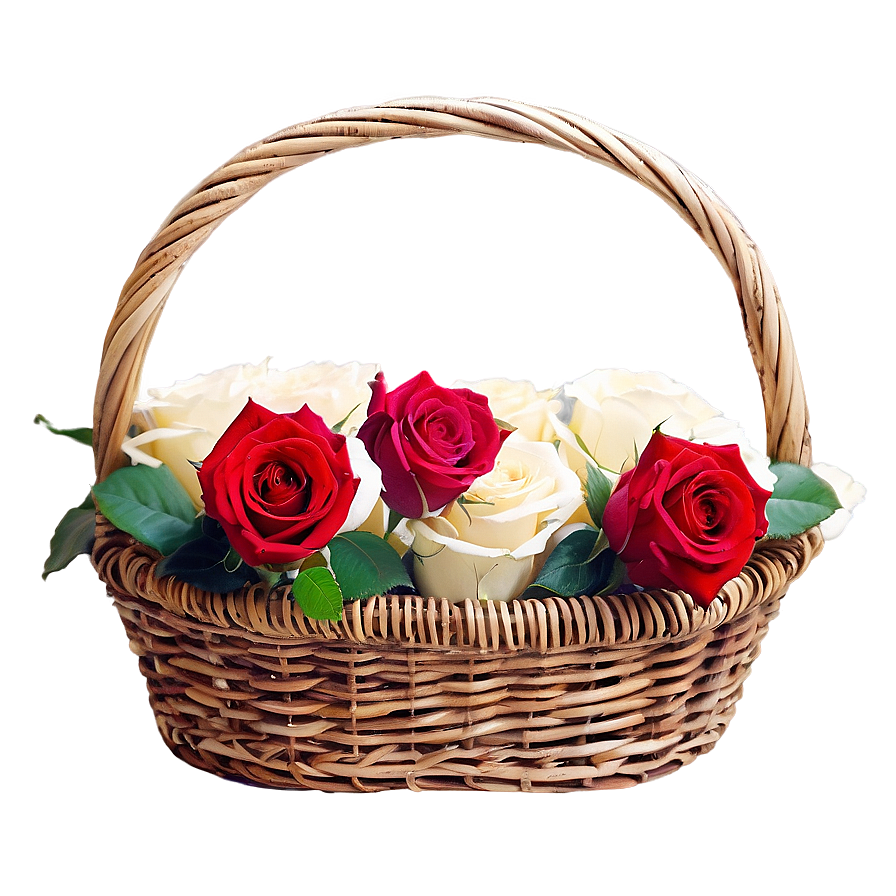 Basket Of Roses Png 84